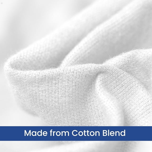 YISIGE-Linteum Textile Cotton Blended Hospital Patient Bath Blanket, Bed Bath Sheet, Twin Blanket Lightweight Sheet Blankets 70x90 in, 1.75 lb. White