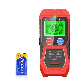 YISSDA Stud Finder Wall Scanner with Bubble Level, Upgraded 6 in 1 Wall Stud Detector with HD LCD Display for Wood, Metal, AC Wire-Ideal for Hanging TVs, Shelves & Picture Frames