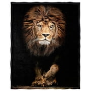 YISUEMI 50x60 inches Blanket Throw Comfort Warmth Soft Plush Throw for Couch The Lion Out Of The Darkness