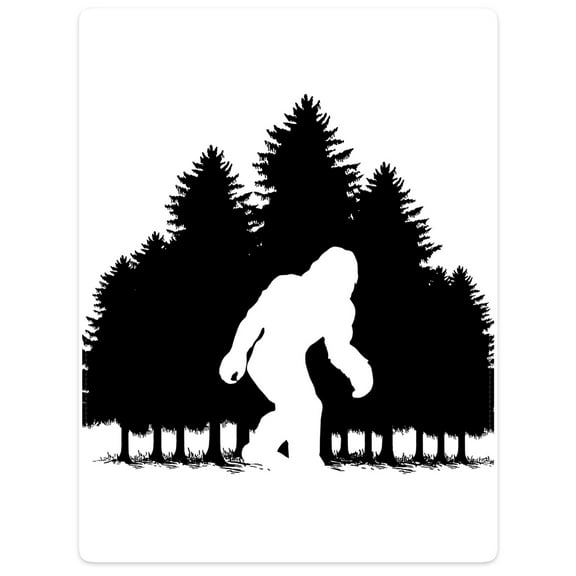 YISUEMI 60x80 inches Blanket Throw Comfort Warmth Soft Plush Throw for Couch Silhouette Forest Tree Ape Man