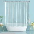 YISURE 60inch Shower Curtain Liner, Clear PEVA, Waterproof, Recyclable
