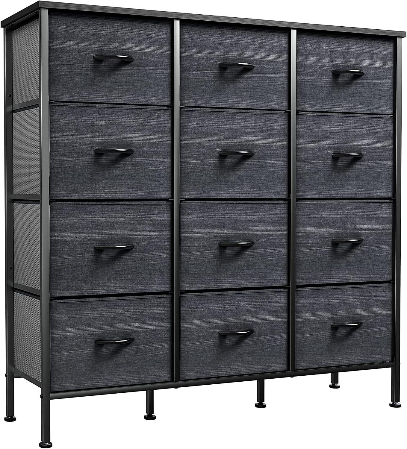 Pirecart 12-drawer Dresser, Fabric Storage Tower W/textured Print