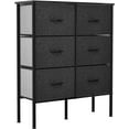 thumbnail image 1 of YITAHOME 6-Drawer Fabric Storage Dresser Fabric Bins Organizer Unit, Black Gray, 1 of 9
