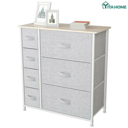 YITAHOME 7 Drawers Dresser Storage Tower Bedroom Office Bedside Unit Furniture