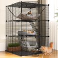 YITAHOME Cat Cage Indoor Cat Enclosures DIY Cat Playpen Metal Kennel