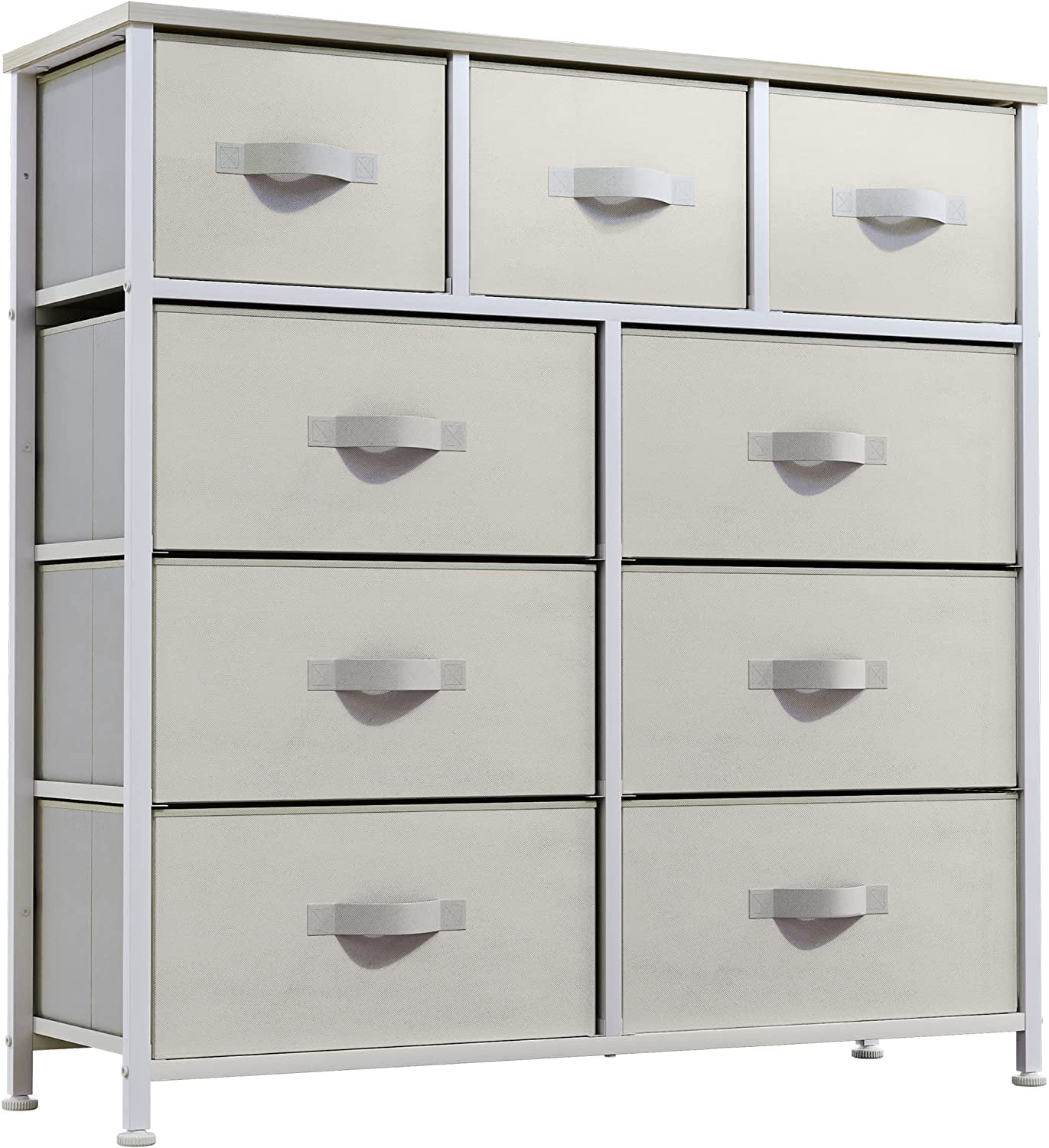 YITAHOME Dresser with 9 Drawers Fabric Storage Tower, Organizer Unit