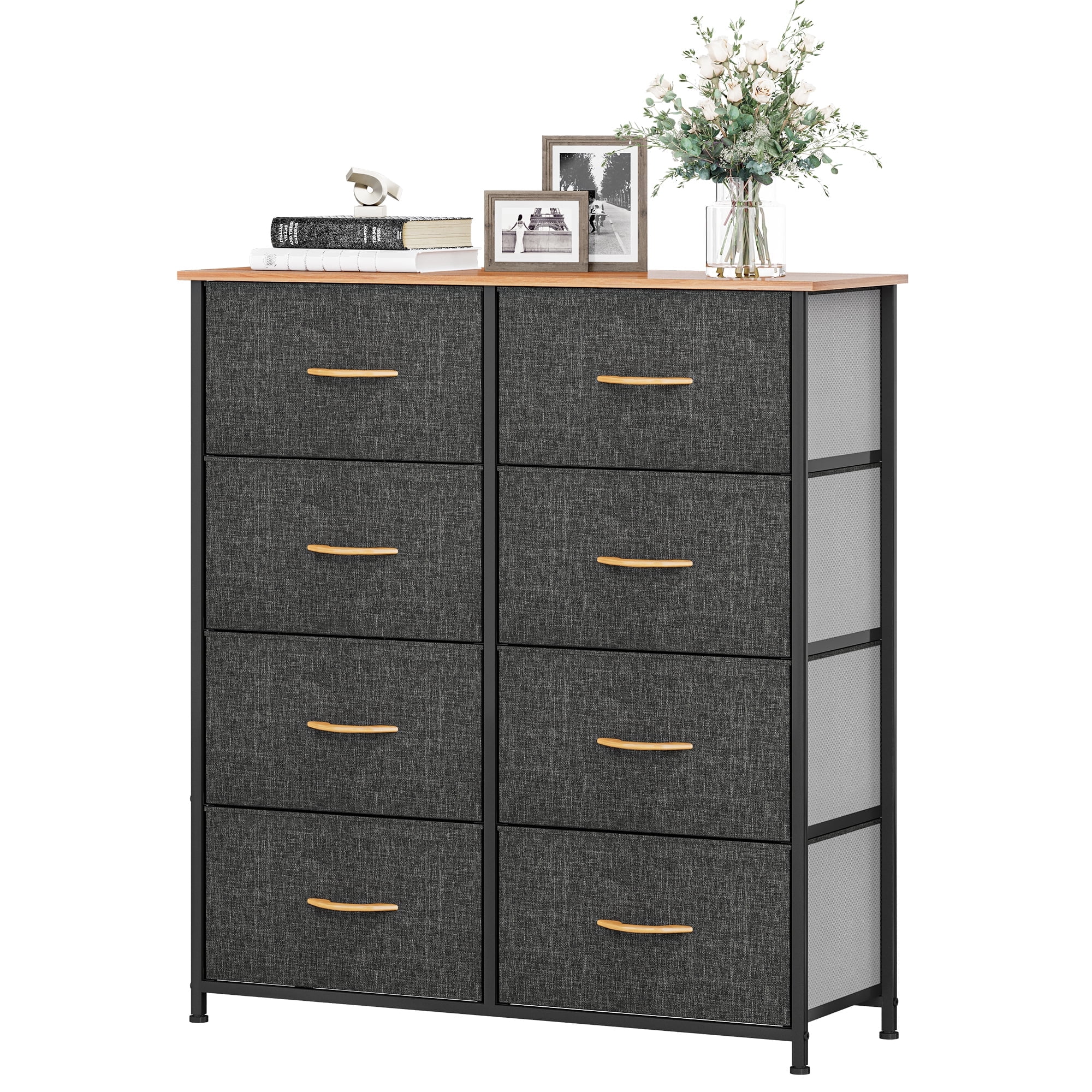 YITAHOME Fabric Dresser with 7 Drawers - Storage Tower with Large Capacity,  Organizer Unit for Bedroom, Living Room & Closets - Sturdy Steel Frame