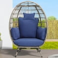 YITAHOME Egg Chair Outdoor Egg Lounge Chair with Cushion Wicker Chair