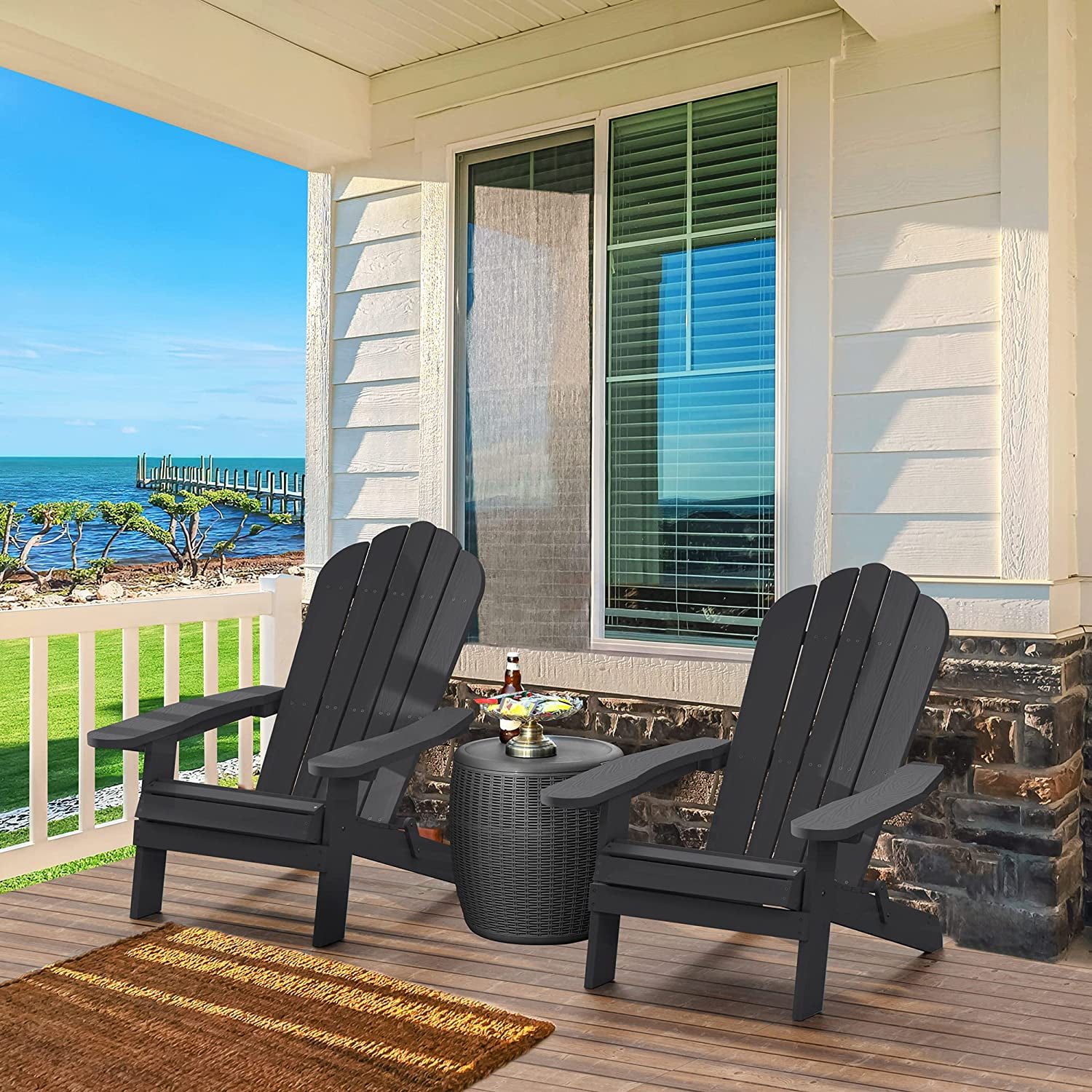 plastic patio chairs with cup holder