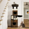 YITAHOME Modern Cat Tree with Litter Box Enclosure, Combo Endtable and