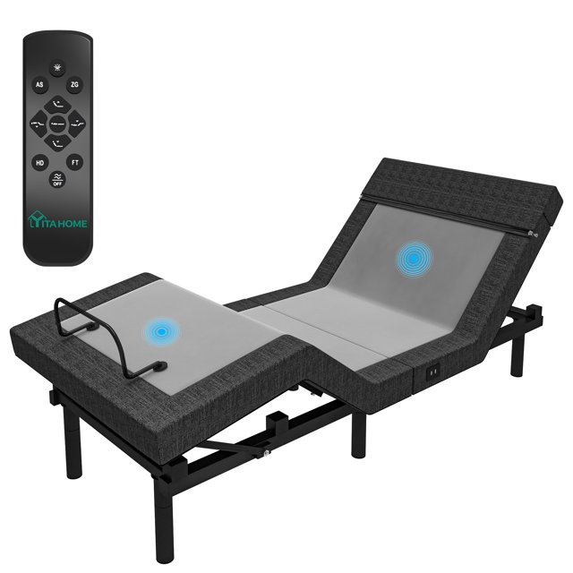 YITAHOME Smart Electric Bed with Wireless Remote Head and Foot Incline,Adjustable Bed Base Frame