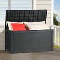 thumbnail image 1 of DEXTRUS Weatherproof Deck Box Patio Garden Pool Storage Organizer Large Outdoor Container, Black, 1 of 6