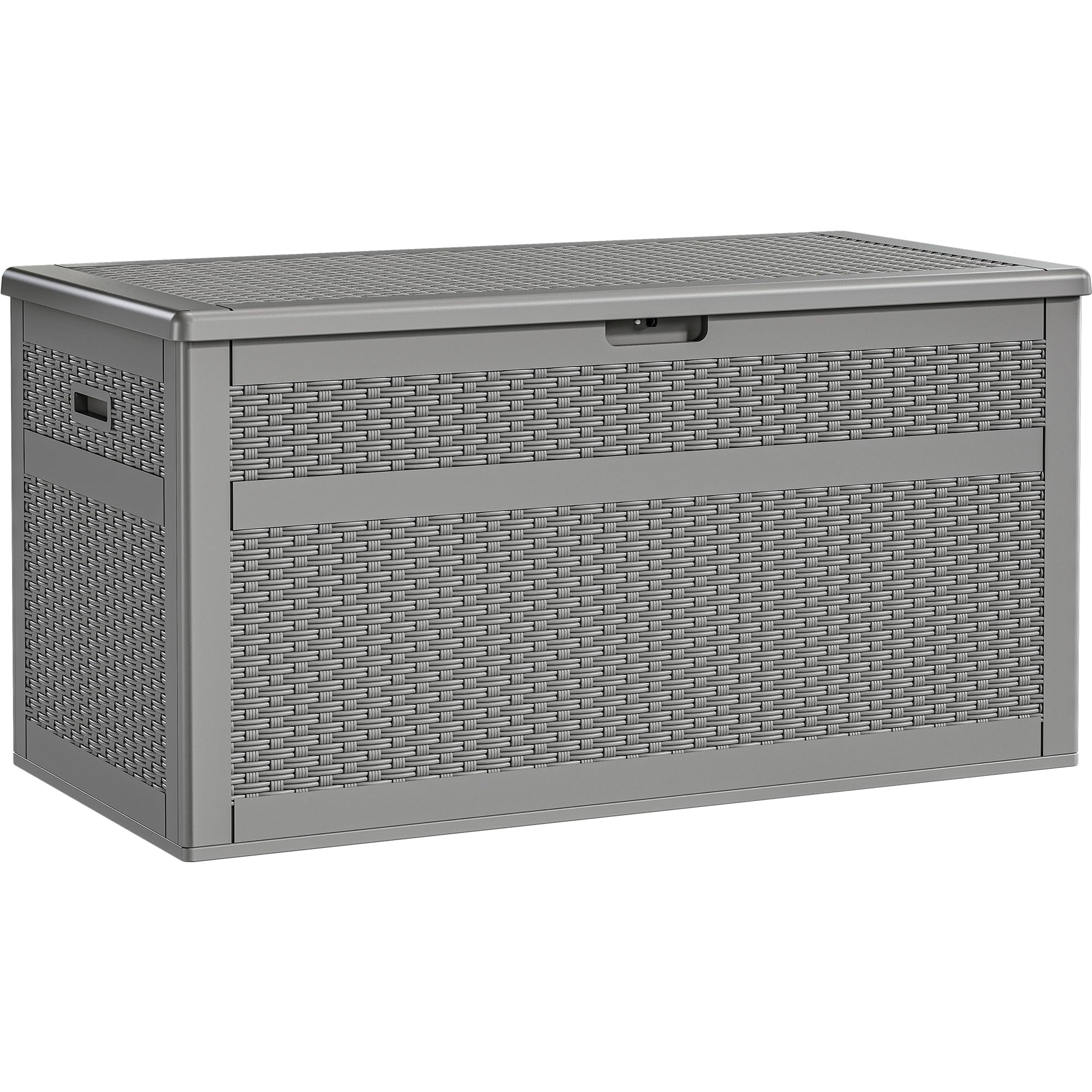 YITAHOME XXL 230 Gallon Large Deck Box, DoubleWall Resin Rattan