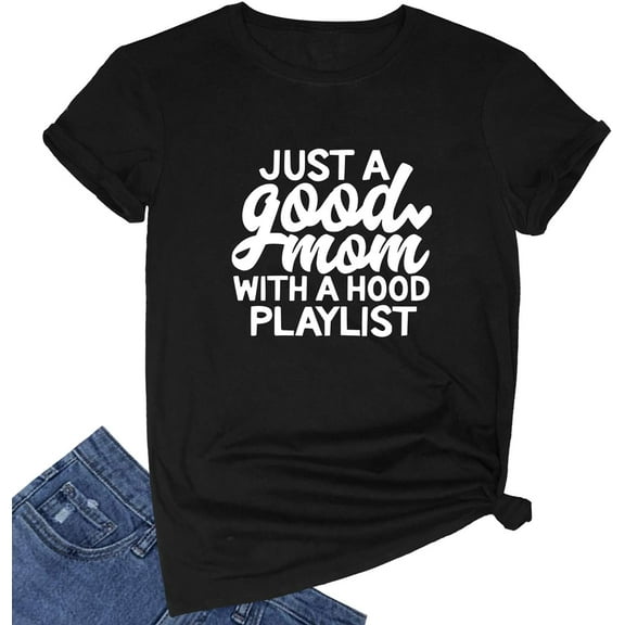 YITAN Women Cute Funny Graphic Summer Tee Cotton Short Sleeve Crewneck T Shirts