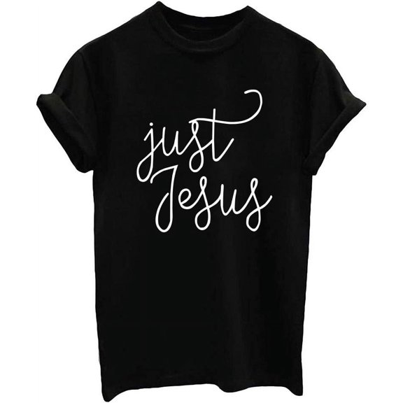 YITAN Women Jesus Graphic T Shirts Lady Clothes