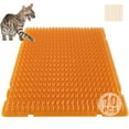 YITESHI 10 Pcs Scat Mat for Cats, 16x13 Inch Cat Deterrent Indoor Mat, Cat Scat Mat with Spikes