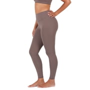 Active UltraLuxe High Waisted Leggings for Women, No Front Seam Tummy Control, Buttery Soft, Womens Yoga Pilates Gym, Taupe Brown, XS, Regular