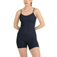 thumbnail image 1 of YITTY Active Women's Seamless Spaghetti Strap Short Jumpsuit – 5" Inseam One-Piece Ribbed Romper, Built-In Bra, Tummy Control,Deep Navy, XXL/1X, 1 of 7