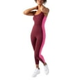 thumbnail image 1 of YITTY Active Women's UltraLuxe Built-In Bra Onesie, Athleisure, 4-Way-Stretch, Burgundy/Beach Party, 4X, 7/8 Length, 1 of 7