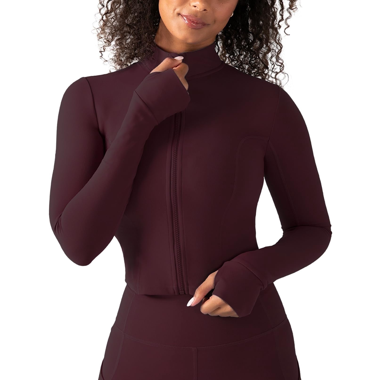YITTY Women's UltraLuxe Cropped Full Zip Jacket, XS-4X - Walmart.com