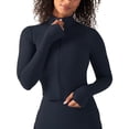 thumbnail image 1 of YITTY Active Women's and Women's Plus UltraLuxe Cropped Full Zip Jacket, Athleisure, 4-Way-Stretch, Thumbholes, Sizes XS-4X, 1 of 8