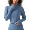 thumbnail image 1 of YITTY Active Women's and Women's Plus UltraLuxe Cropped Full Zip Jacket, Athleisure, 4-Way-Stretch, Thumbholes, Sizes XS-4X, 1 of 2