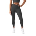 thumbnail image 1 of YITTY Active Women's UltraLuxe Crossover High-Waist Legging, Athleisure, 4-Way-Stretch, Onyx, 3X, 7/8 Length, 1 of 8