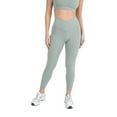 thumbnail image 1 of YITTY Active Women's UltraLuxe Crossover High-Waist Legging, Athleisure, 4-Way-Stretch, Sage Grey, M, 7/8 Length, 1 of 8