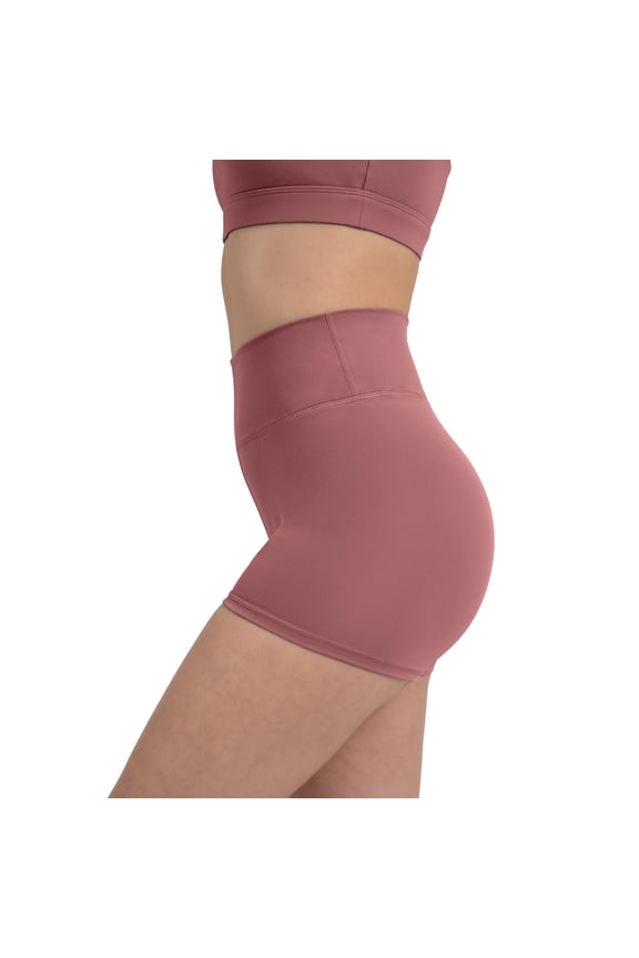 Active Women's UltraLuxe High Waist Biker Shorts – 3''/6'' Squat Proof, Tummy Control, Compression, Moonlight Mauve, XL, 3"