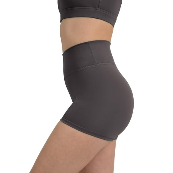 YITTY Active Women's UltraLuxe High Waist Biker Shorts – 3''/6'' Squat Proof, Tummy Control, Compression, Onyx, S, 3"