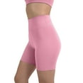 thumbnail image 1 of YITTY Active Women's UltraLuxe High Waist Biker Shorts – 3''/6'' Squat Proof, Tummy Control, Compression, Pink Sorbet, 3X, 6", 1 of 7