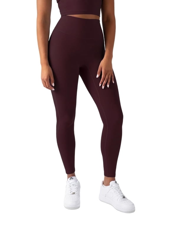 Active Women's UltraLuxe High-Waist Legging, Athleisure, 4-Way-Stretch, Burgundy, M, Short