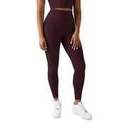 YITTY Active Women's UltraLuxe High-Waist Legging, Athleisure, 4-Way-Stretch, Burgundy, S, Regular