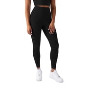 YITTY Active Women's UltraLuxe High-Waist Legging, Athleisure, 4-Way-Stretch, Iconic Black, M, Regular