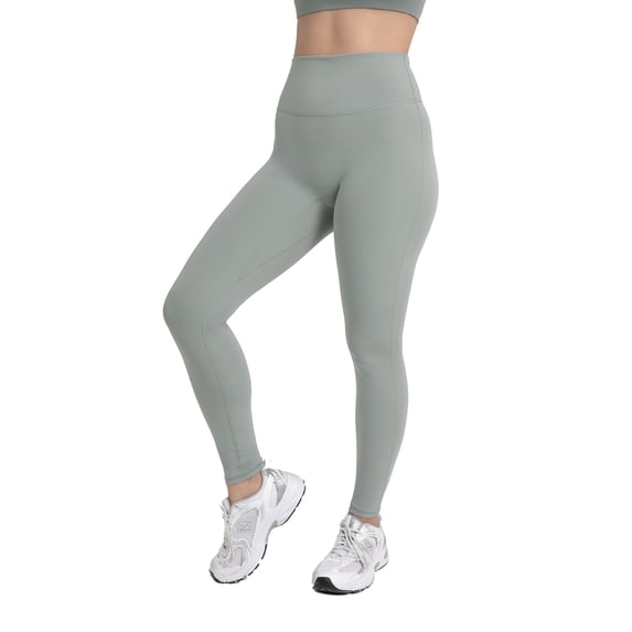 YITTY Active Women's UltraLuxe High-Waist Legging, Athleisure, 4-Way-Stretch, Sage Grey, XL, Regular | 27" Inseam