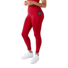 YITTY Active Women's UltraLuxe High-Waist Pocket Legging, Athleisure, 4-Way-Stretch, Heated Red, S, Regular | 27" Inseam