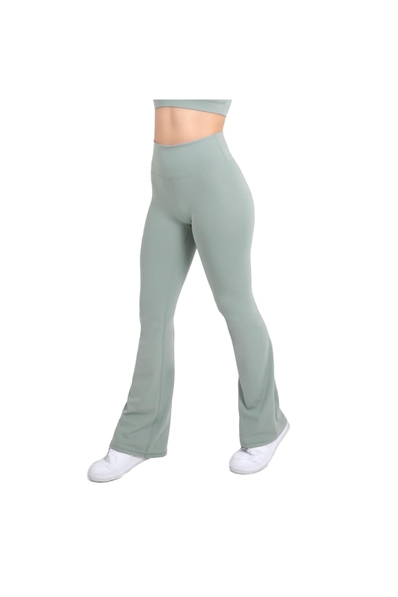 Active Women's UltraLuxe High-Waist Pocket Legging, Athleisure, 4-Way-Stretch, Sage Grey, XXL/1X, Regular | 32" Inseam