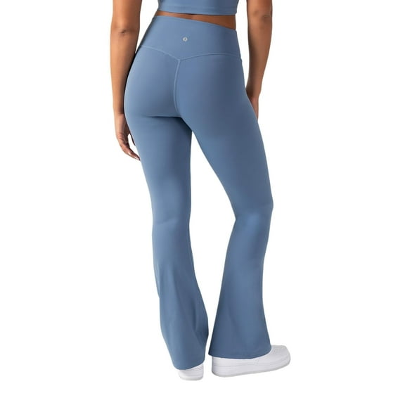 YITTY Active Women's UltraLuxe Kick Flare High Waist Legging, Athleisure, 4-Way-Stretch, Elemental Blue, XS, Regular | 32" Inseam