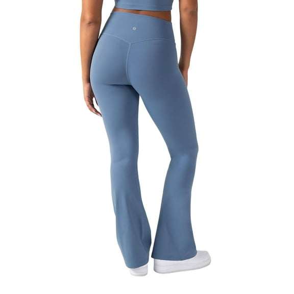 YITTY Active Women's UltraLuxe Kick Flare High Waist Legging, Athleisure, 4-Way-Stretch, Elemental Blue, XS, Regular | 32" Inseam