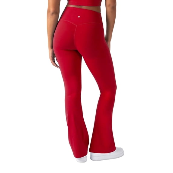 YITTY Active Women's and Women's Plus UltraLuxe Kick Flare High Waist Legging, Athleisure, 4-Way-Stretch, Beach Party, Size XS-4X