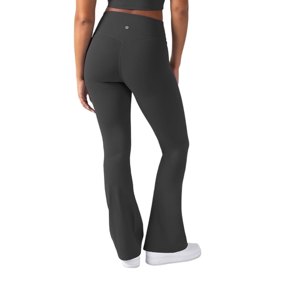 YITTY Active Women's UltraLuxe Kick Flare High Waist Legging, Athleisure, 4-Way-Stretch, Onyx, XS, Regular | 32" Inseam