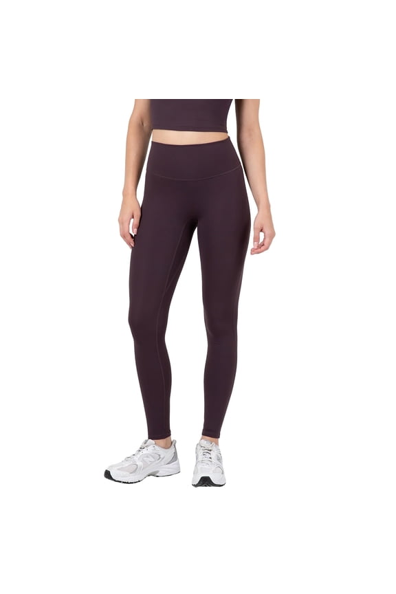 Active Women's Ultraluxe High-Waist Legging, Athleisure, 4-Way-Stretch, Deep Plum, L,Short | 25" Inseam
