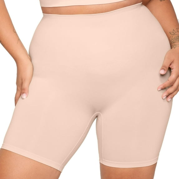 YITTY Nearly Naked Shaping High Waist Short, Beige, XL/XXL