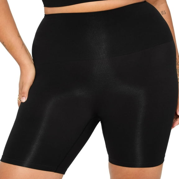 YITTY Nearly Naked Shaping High Waist Short, Black, M/L