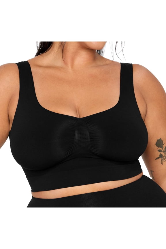 Nearly Naked Shaping Midi Bra, Black, 5X