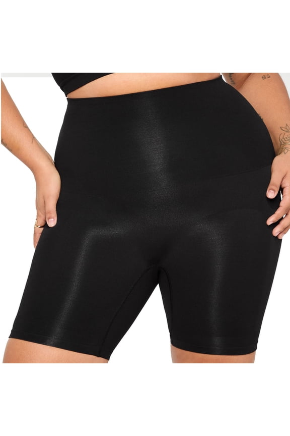 Nearly Naked Shaping Ultra High Waist Booty Lift Short, Black, 5X