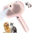 thumbnail image 1 of YITUMU Pet Spray Comb Multi-function Cat Comb Dog Comb Pet One Button Hair Floating Household Cleaning Hair Removal Comb USB Charging, Pink, 1 of 8