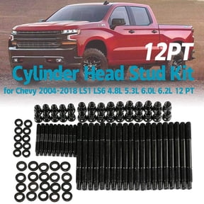 YIUIY 12-Point Cylinder Gasket Head Stud Bolt Kit Compatible with Chevy LS1 LS3 LS6 4.8L 5.3L 5.7L 6.0L 2004-2019 Replacement for 234-4317