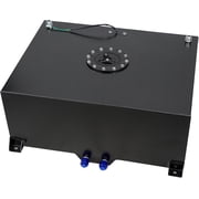 YIUIY 20 Gallon Fuel Cell Aluminum Polished with Cap Level Sender Black