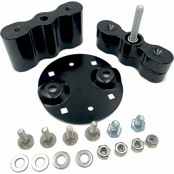 YIUIY 2PCS For Standard Pack Mount RX-DLX-PM Cargo Racks Fuel Gas Can Pack Black